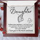 To My Daughter - Live Your Dream - Forever Love Necklace