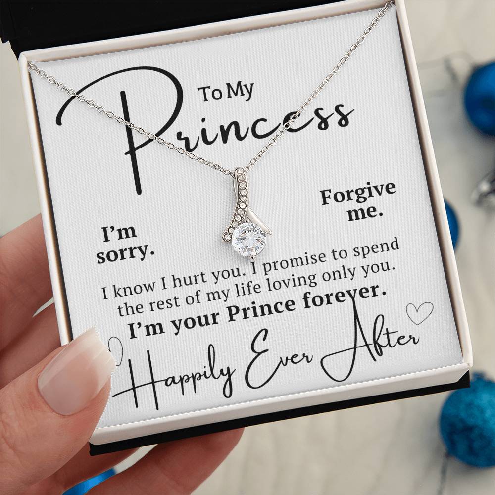 To My Princess - I'm Your Prince - Alluring Beauty Necklace