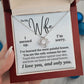 To My Wife - It's Only You - Love Knot Necklace