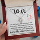 To My Wife - Best Mom Ever - Love Knot Necklace