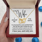 To My Wife - Together Forever - Interlocking Hearts Necklace