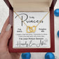 To My Princess - I'm Your Prince - Interlocking Hearts Necklace