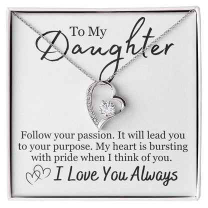 To My Daughter - So Proud Of You - Forever Love Necklace