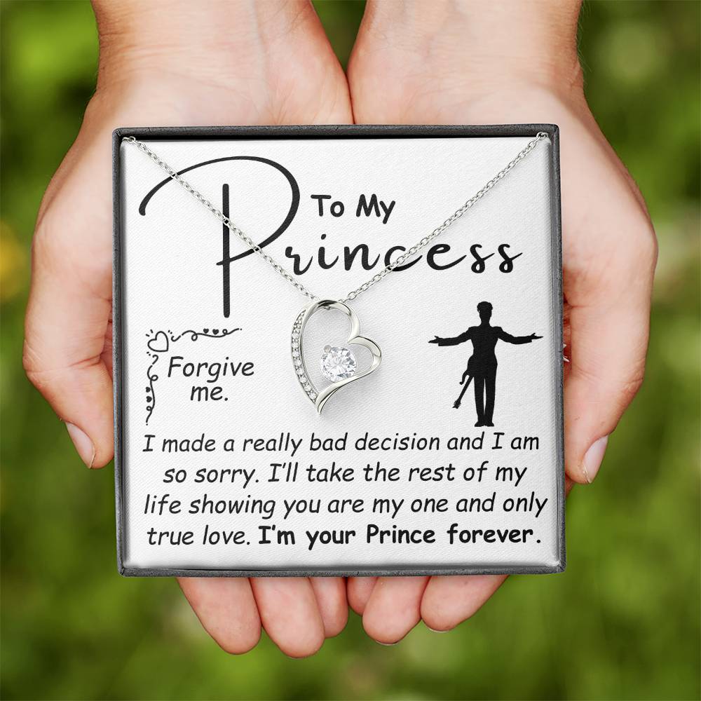 To My Princess - I'm Your Prince - Forever Love Necklace